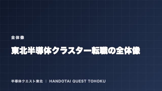 東北半導体クラスター転職の全体像 — 何から考え、どの順番で動くか eBook表紙