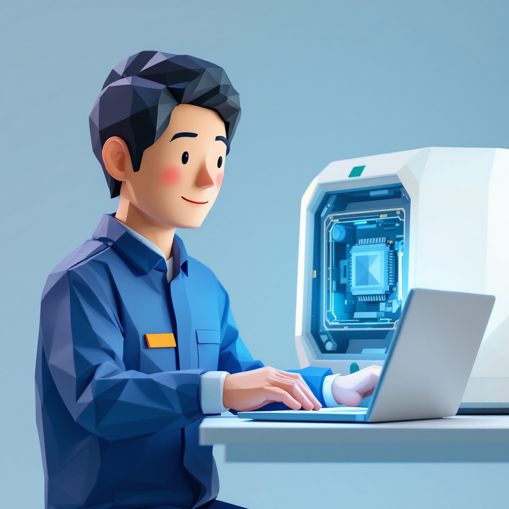 フィールドエンジニア(装置メーカー)のキャラクターイラスト