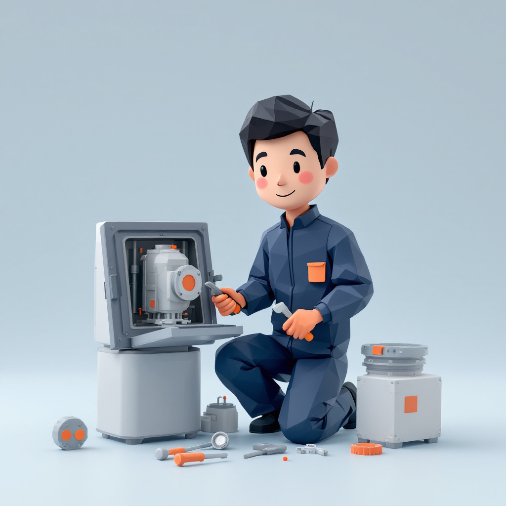 設備保全・装置エンジニアのキャラクターイラスト