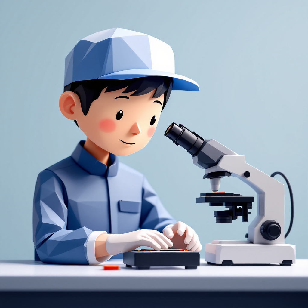 後工程オペレーター(アセンブリ・テスト)のキャラクターイラスト